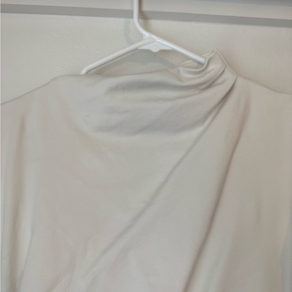 H&M Draped Asymmetrical White Dress- Small - Picture 4 of 10